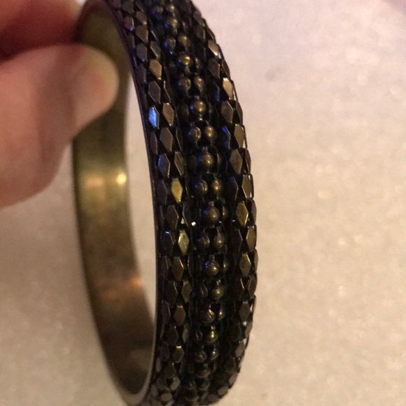 Mesh brass bangle - Picture 2 of 3